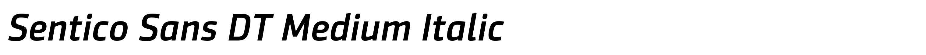 Sentico Sans DT Medium Italic